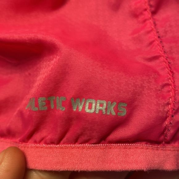 Pink Athletic Works wind breaker mesh back zipper pocket small mark see pics XXL - Picture 7 of 10